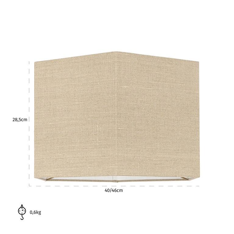 Richmond Interiors Lampenschirm Sally aus Leinen | 40x46 cm