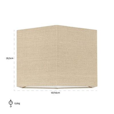 Richmond Interiors Lampenschirm Sally aus Leinen | 40x46 cm