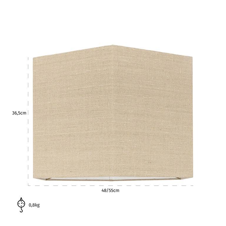 Richmond Interiors Lampenschirm Sally aus Leinen | 48x55 cm