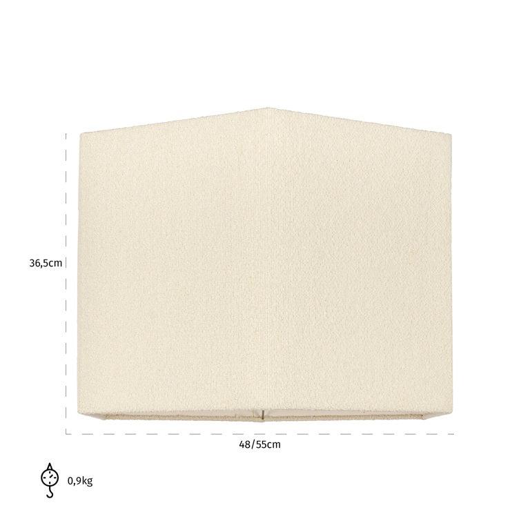 Richmond Interiors Lampenschirm Soho aus Bouclé | 48x55 cm