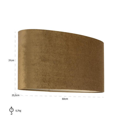 Richmond Interiors Ovaler Lampenschirm Addy | Gold