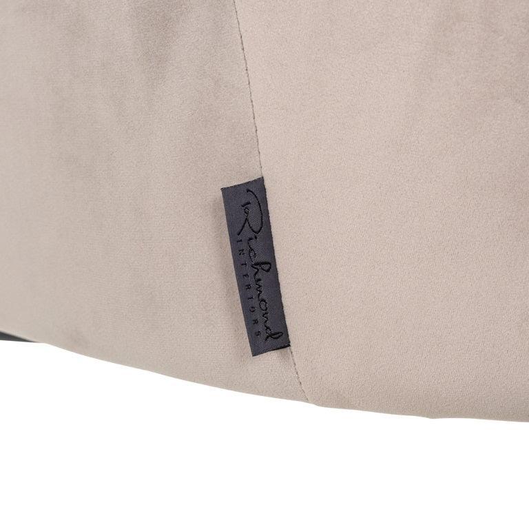 Richmond Interiors Samt-Armlehnstuhl Fay | Khaki