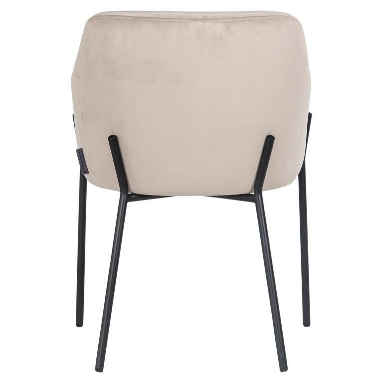 Richmond Interiors Samt-Armlehnstuhl Fay | Khaki