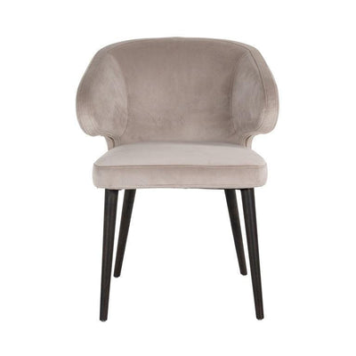 Richmond Interiors Samt-Armlehnstuhl Indigo | Khaki