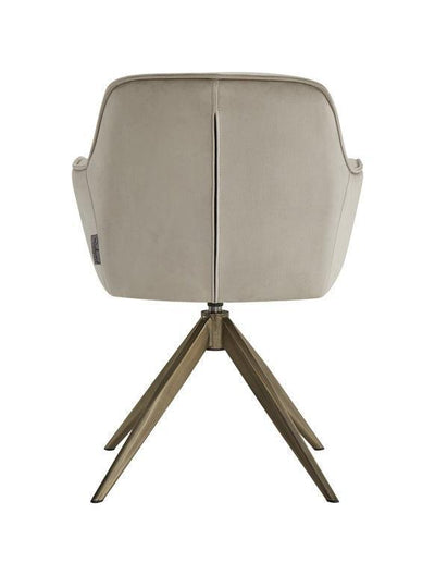 Richmond Interiors Samt-Drehstuhl Aline | Khaki
