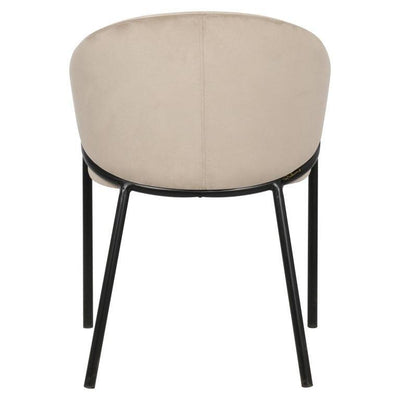 Richmond Interiors Samtstuhl Jocasta 2er Set | Khaki
