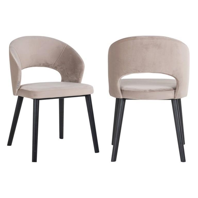 Richmond Interiors Samtstuhl Savoy | Khaki