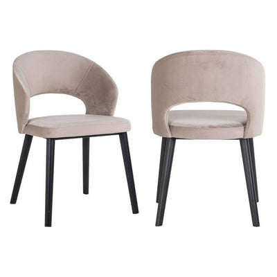 Richmond Interiors Samtstuhl Savoy | Khaki