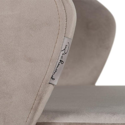 Richmond Interiors Samtstuhl Savoy | Khaki