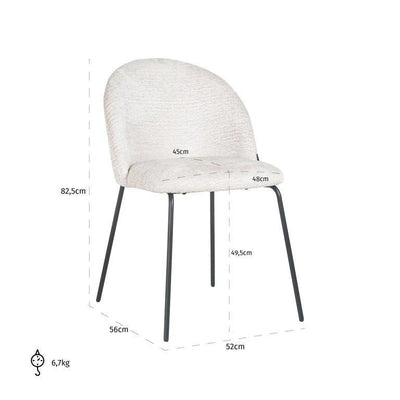 Richmond Interiors Stuhl Alyssa | cream