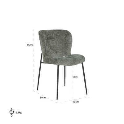 Richmond Interiors Stuhl Darby | Grün