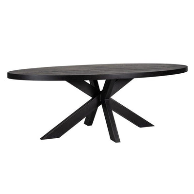Richmond Interiors Tischbein Industrial Spider Schwarz | 155x100 cm