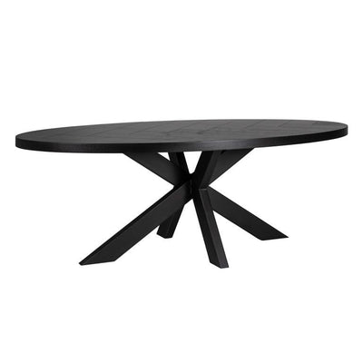 Richmond Interiors Tischbein Industrial Spider Schwarz | 155x100 cm
