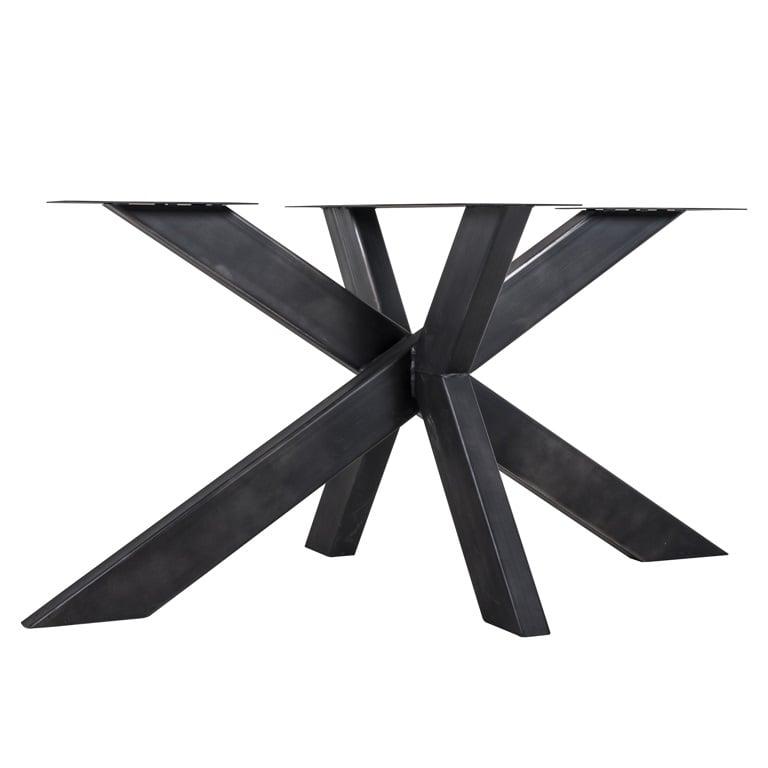 Richmond Interiors Tischbein Industrial Spider Schwarz | 155x100 cm