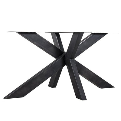 Richmond Interiors Tischbein Industrial Spider Schwarz | 155x100 cm