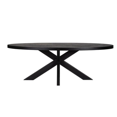Richmond Interiors Tischbein Industrial Spider Schwarz | 155x100 cm