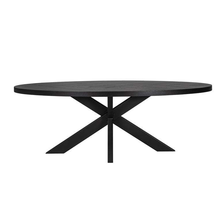 Richmond Interiors Tischbein Industrial Spider Schwarz | 155x100 cm