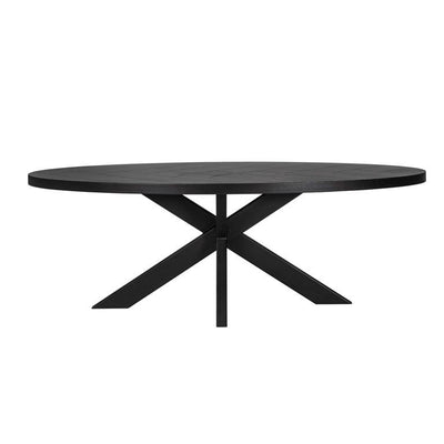 Richmond Interiors Tischbein Industrial Spider Schwarz | 155x100 cm