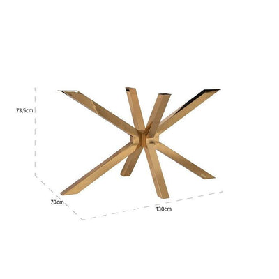 Richmond Interiors Tischbein Matrix Conrad | Gold